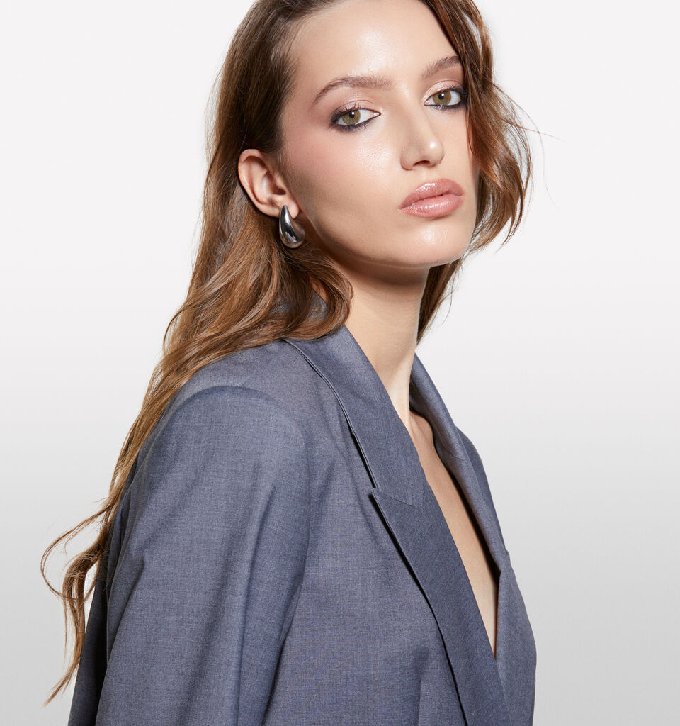 Μπλέιζερ γκρι με ζώνη - μπλέιζερ γυναικεία - Σκουρο Γκρι | Sisley image number 4